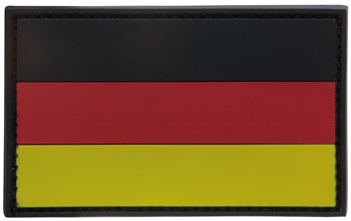 3D Rubber Patch Deutschlandflagge SRG Large